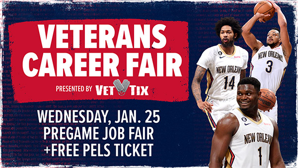 Pelicans Veterans Career Fair On January 25